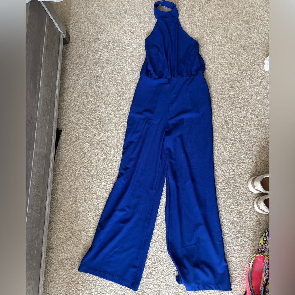 Lulu's Royal Blue Jumpsuit